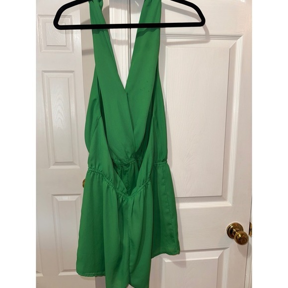Superdown Emma Romper Halter Neck Backless Party  Green XL - Picture 9 of 12